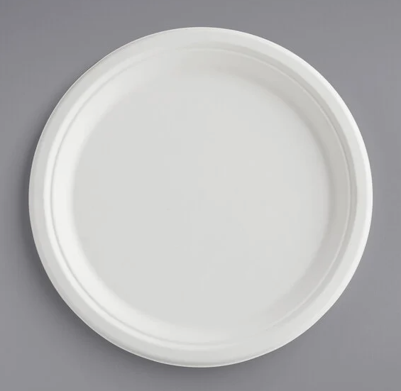 Ecox Compostable 10" Round Plate - 500/Case
