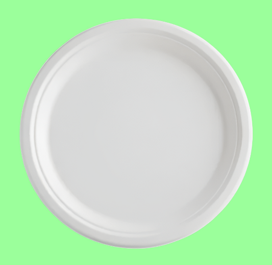 Ecox Compostable 10" Round Plate - 500/Case