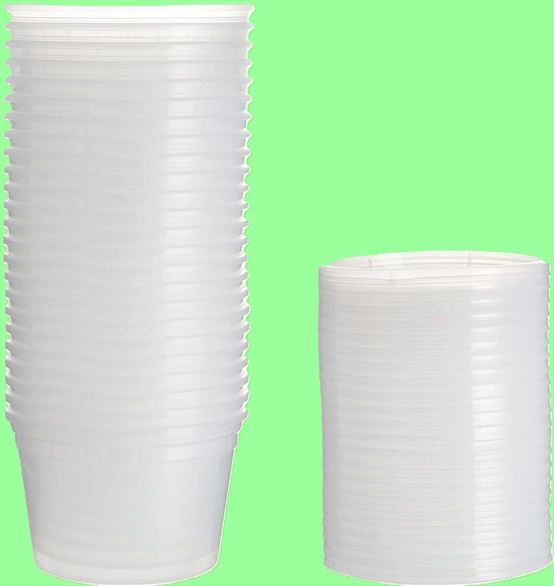 Ecox Heavy Duty 16 oz. Microwavable, Non Spill, Airtight Sealable Reusable Plastic Deli Container and Lid Combo Pack - 240/Case