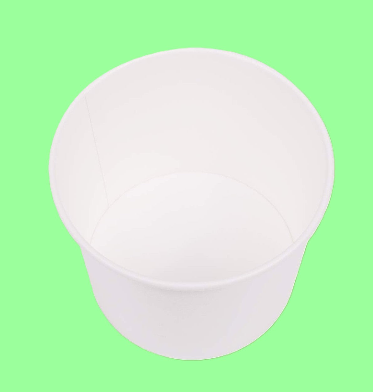 Ecox 16 oz. White Double Poly-Coated Paper Food Cup 500/Case