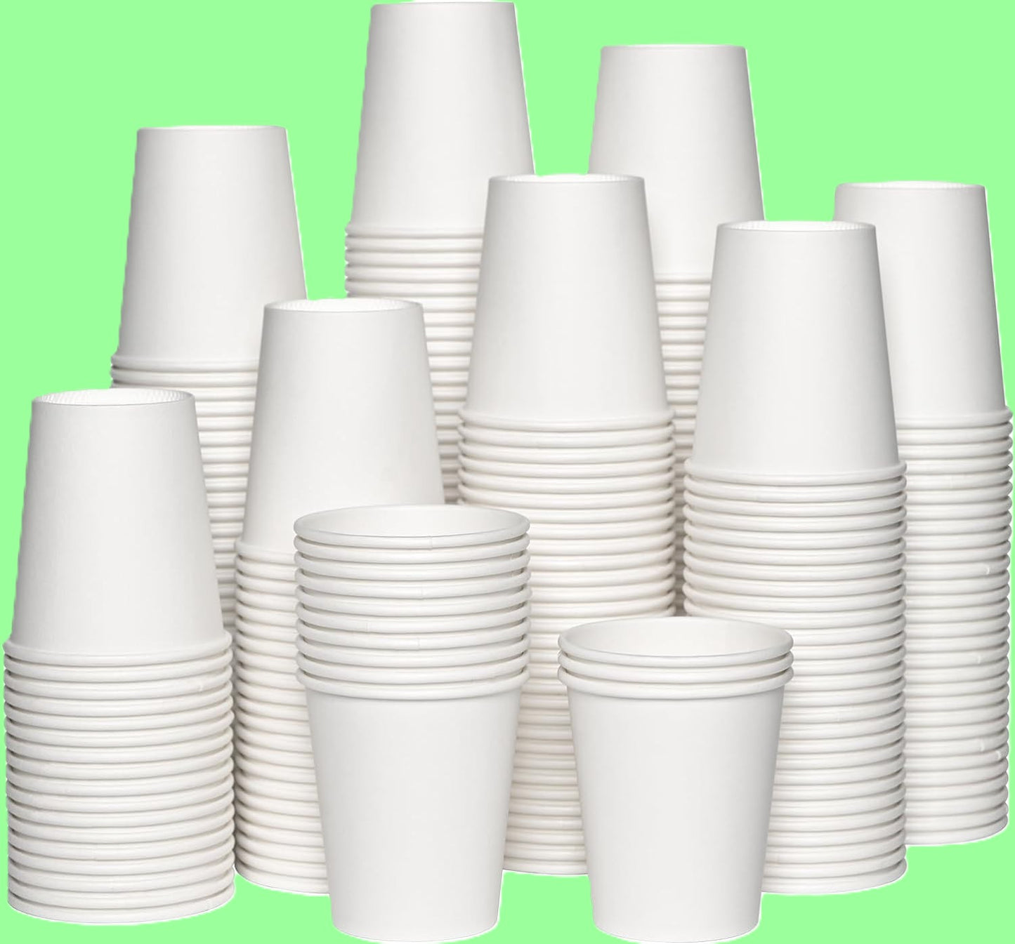 Ecox Disposable White 5 oz Small Paper Cups - Hot & Cold Beverage Cup - 1000/Case