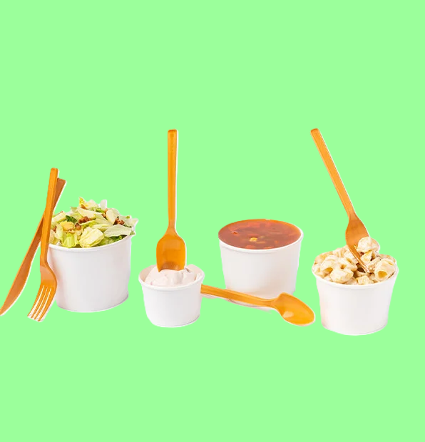 Ecox 8 oz. White Double Poly-Coated Paper Food Cup 500/Case
