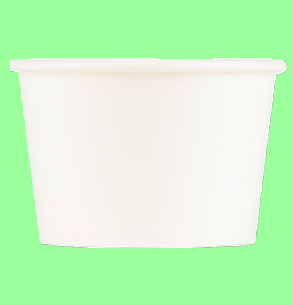 Ecox 8 oz. White Double Poly-Coated Paper Food Cup 500/Case
