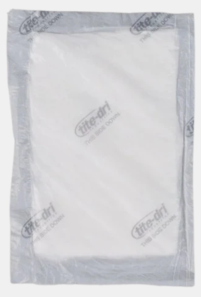 White 5" x 7" Absorbent Meat, Fish, and Poultry Pad - 2,000/Case