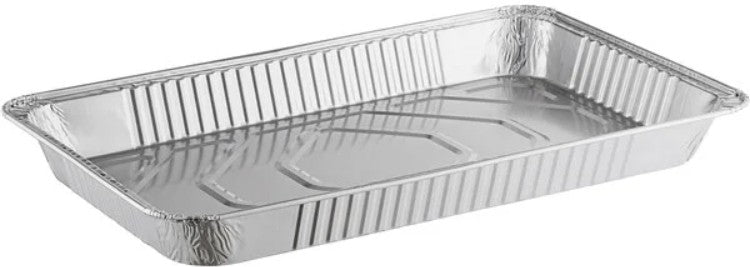 Ecox Full Size Heavy-Duty Foil Steam Table Pan Medium - 50/Case
