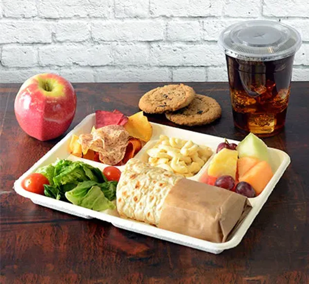 Ecox Compostable 5 compartment Deep Tray - 200/Case