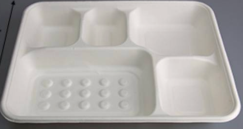 Ecox Compostable 5 compartment Deep Tray - 200/Case