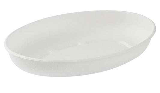 Ecox 26 oz compostable Oval paper bowl - 300/Case