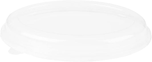 Ecox PET Clear Plastic Lids For 26 oz Oval Bagasse Bowls