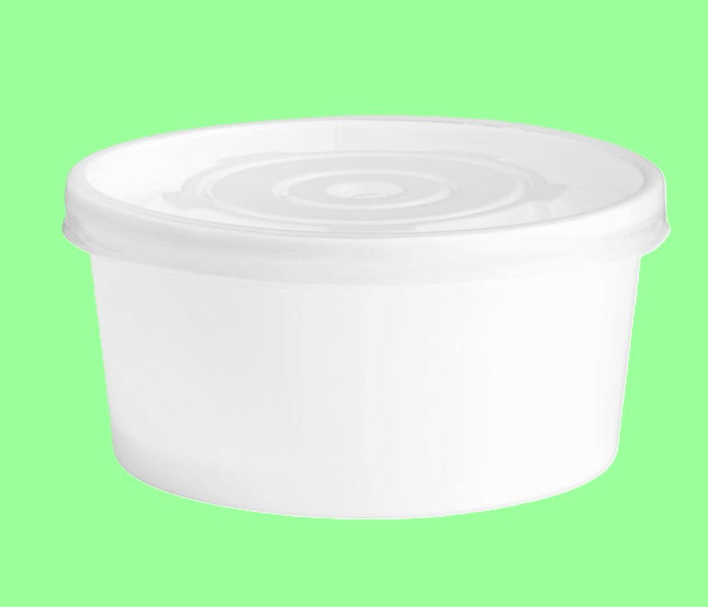 ECOX 6 oz. White Double Poly-Coated Paper Food Cup – 500/Case