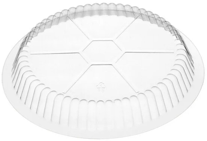 7" Clear Round Plastic Dome Lid - 500/Case