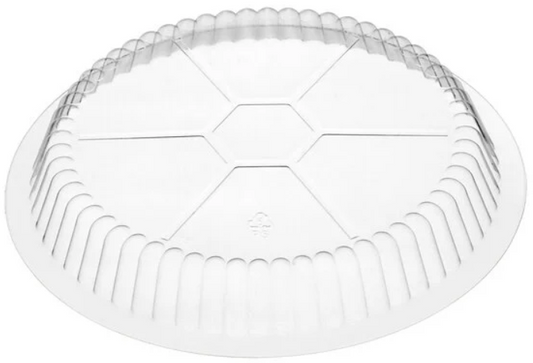 7" Clear Round Plastic Dome Lid - 500/Case