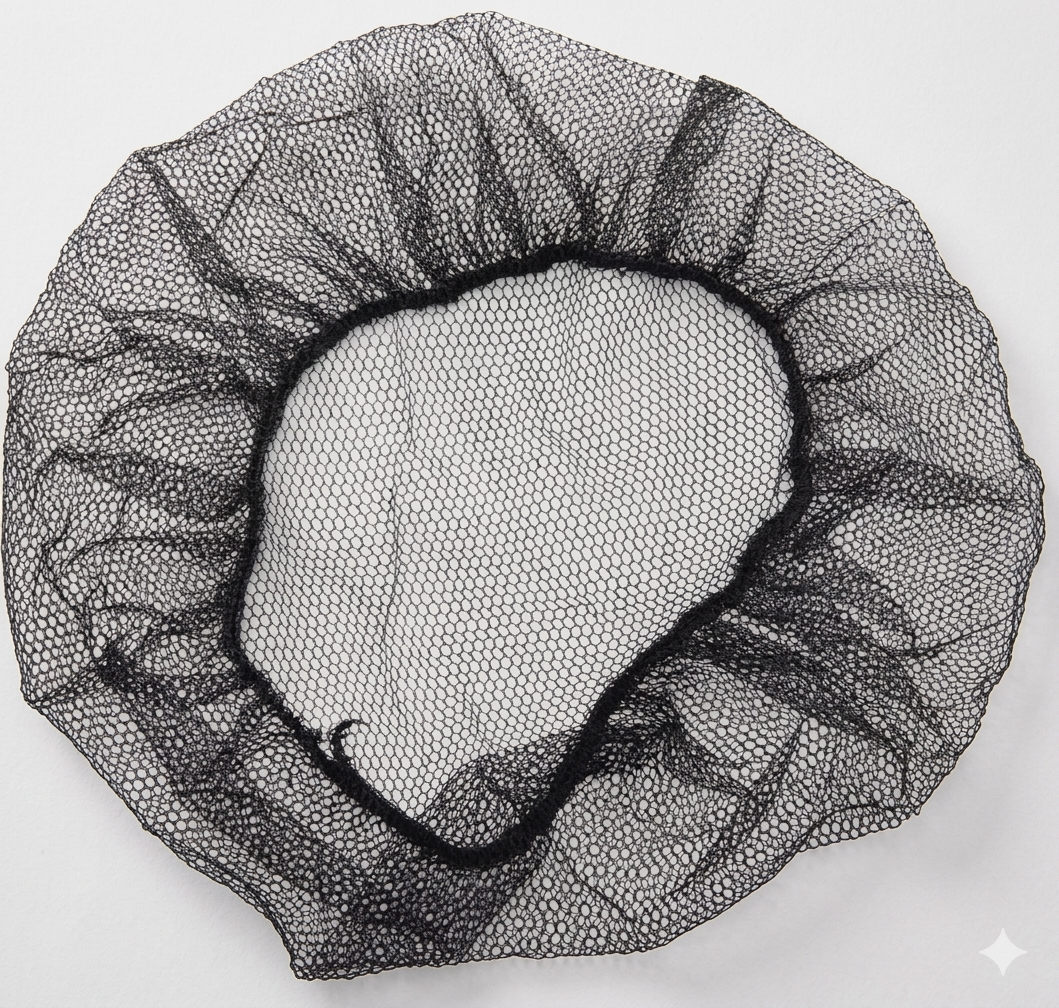 Black Hairnet Cap