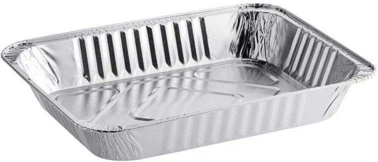 Ecox Half Size Heavy-Duty Foil Steam Table Pan Medium - 100/Case