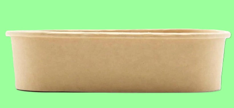 Ecox 16 oz Rectangular Kraft Bowl – Eco-Friendly Disposable Food Container 300/Case
