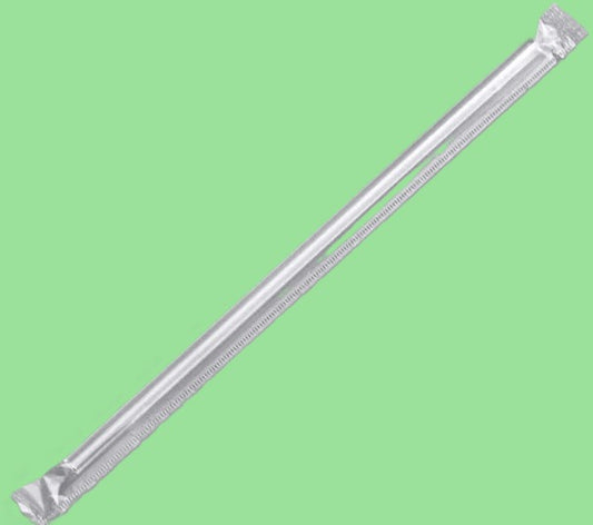 Ecox  PP Clear Pointed Straw – Individually Packed 5000/Case