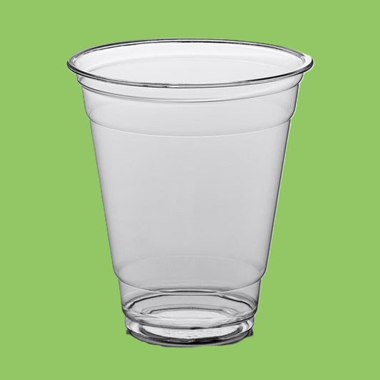 Ecox 12 oz. Clear Customizable PET Plastic Cold Cup – Perfect for Beverage Branding - 1000/Pack