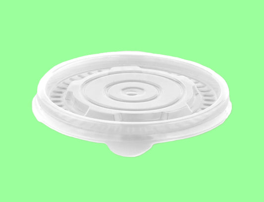 Ecox 6 oz - 16 oz PP Lids for Kraft Paper Containers – Secure & Leak-Resistant 500/Case